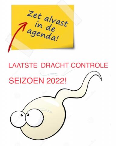 17 september ’22 laatste dracht controle van dit seizoen