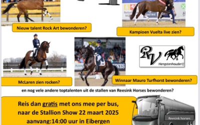 Gratis met de bus naar hengstenshow Reesink